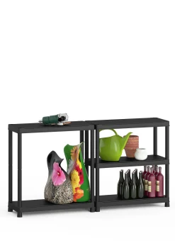 Opbergrekken|Brico Sencys Opbergrek Pvc Zwart 40 X 90 X 182 Cm