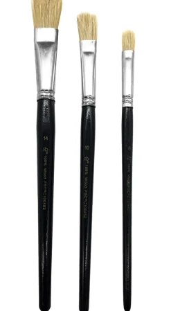 Brico Sencys Plat Kwast - 3 Stuks- Verfborstels
