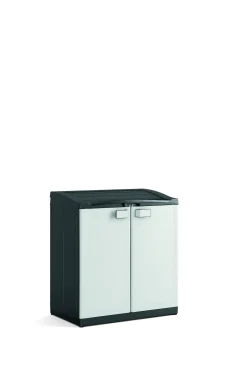 Vuilnisbakken|Brico Sencys Recycling Kast Grijs/Donker Grijs