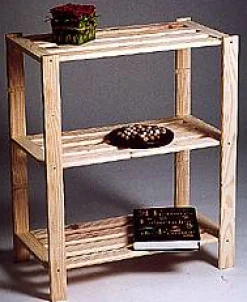 Opbergrekken|Brico Sencys Rek 3 Legplank In Massief Den 90X75X40Cm