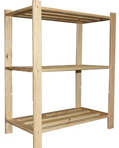 Opbergrekken|Brico Sencys Rek 3 Legplank In Massief Den 90X75X40Cm