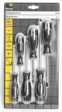 Schroevendraaiers|Brico Sencys Schroevendraaierset - 6 Stuks