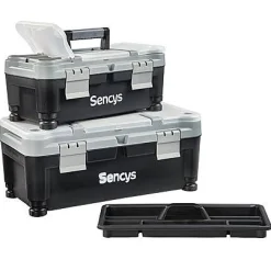 Gereedschapsets|Brico Sencys Set Van 2 Gereedschapskoffers