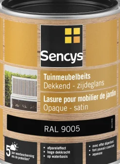 Brico Sencys Tuinmeubelbeits Dekkend Ral9005 750Ml- Beits