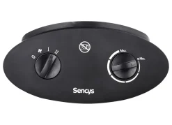 Brico Sencys Ventilatorkachel 2000W Met Oscillatie Zwart