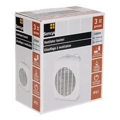 Brico Sencys Ventilatorkachel 2000W Wit