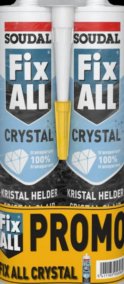 Brico Soudal Lijmkit Fix All Crystal Stuks- Lijm- & Kitpistolen