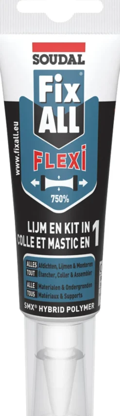 Brico Soudal Lijmkit Fix All Flexi Wit 125Ml- Lijm- & Kitpistolen