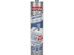 Brico Soudal Silicone Sanitaire Premium Grijs 290Ml- Voegkitten