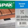 Brico Spax Isolatiepads Terras 10X10X0,8Cm 20St- Tuinbeslag & Terrasschroeven