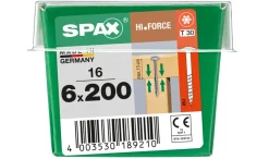 Brico Spax Schroef 'Hi.Force' Wirox 6X200Mm 16 Stuks- Schroeven