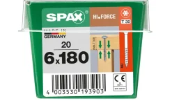 Brico Spax Schroef 'Hi.Force' Wirox 6X180Mm 20 Stuks- Schroeven