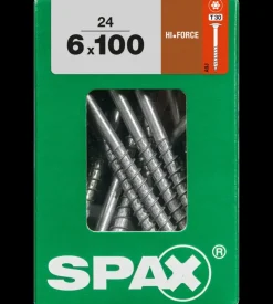 Brico Spax Schroef 'Hi.Force' Wirox 6X100Mm 24 Stuks- Schroeven