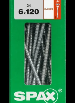 Brico Spax Schroef In.Force Wirox 6X120Mm 24 Stuks- Schroeven
