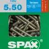Brico Spax Terrasschroef A2 Rvs 50X5Mm 150St- Tuinbeslag & Terrasschroeven