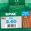 Brico Spax Terrasschroef A2 Rvs Bruin 60X5Mm 200St- Tuinbeslag & Terrasschroeven
