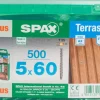 Brico Spax Terrasschroef A2 Rvs 60X5Mm 500St- Tuinbeslag & Terrasschroeven