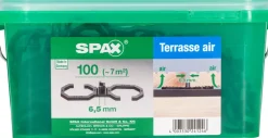 Brico Spax Terrasverhoger Air Hkb L 6,5Mm 100St- Tuinbeslag & Terrasschroeven
