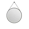 Spiegels|Brico Spiegel Barber Rond Met Verlichting Touch Sensor En Spiegelverwarming Zwart O75Cm