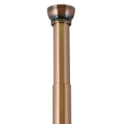 Douchegordijnstangen|Brico Spirella Douchestang Kreta 75-125Cm Koper