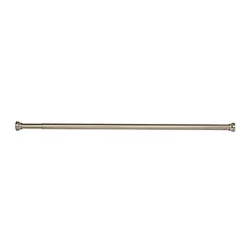 Douchegordijnstangen|Brico Spirella Douchestang Kreta 125-220Cm Zilver Geborsteld