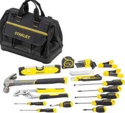 Gereedschapsets|Brico Stanley Gevulde Gereedschapstas "Essential" 37-Delig