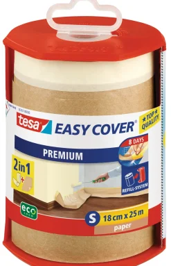 Brico Tesa Afdekfolie Tesa Easy Cover Premium 18Cmx25M 2-In-1- Afplaktape