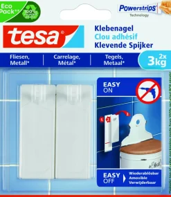 Brico Tesa Powerstrips 77760 Tegel & Metaal Lijm Tab 2 Kg 9 St.- Dubbelzijdige Tape
