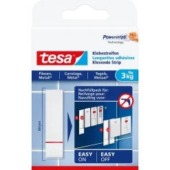 Tape & Lijm|Brico Tesa Powerstrips 77761 Voor Tegels En Metaal 3 Kg 6 Stuks