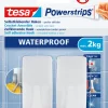 Brico Tesa Powerstrips Zelfklevende Haak Ovaal Metaal 2Kg- Ophangsystemen