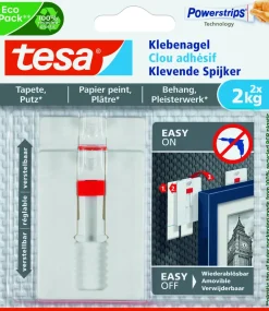Brico Tesa Verstelbare Klevende Spijker Voor Behang En Pleister - 2 X 2 Kg- Ophangsystemen