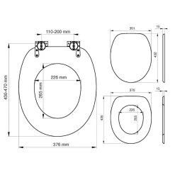 Wc-Brillen|Brico Tiger Toiletzitting Old Wood Comfort Feel Mdf Bruin