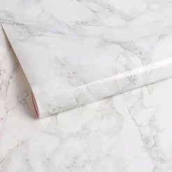 Muurdecoratie|Brico Transform Zelfklevende Decoratiefolie Marble Grijs 45X200Cm