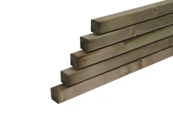 Tuinhout|Brico Tuinpaal Vierkant Geimpregneerd 6,8X6,8X240Cm