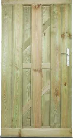 Brico Tuinpoort Cartri Faro Geimpregneerd Hout 90X180Cm- Tuindeuren