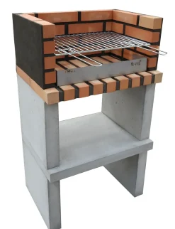 Brico Tuozi Stenen Barbecue Zon Basic 62X45,5X107Cm- Betonnen Barbecue