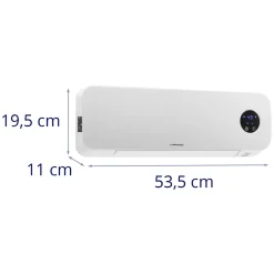 Brico Uniprodo Wandverwarming - Keramisch - 10 - 49 °C - 1000/2000 W - Afstandsbediening - Extra Slank