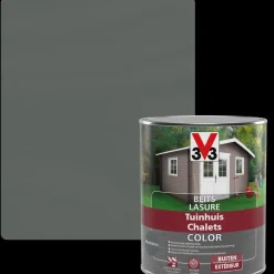 Brico V33 Houtbeits Tuinhuis Windstorm Zijdeglans 0,75L- Beits