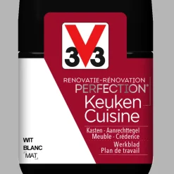 Brico V33 Keukenverf Renovation Perfection Wit Mat 75Ml- Decoratieve Verf