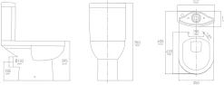 Duoblok Toiletten|Brico Van Marcke Duoblok Toilet Cobro I Pk Aansluiting I Soft-Close Toiletzitting Wit