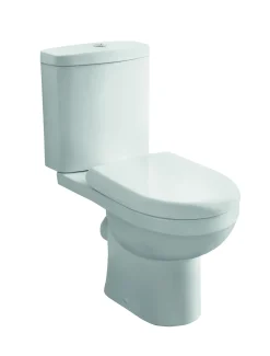 Duoblok Toiletten|Brico Van Marcke Duoblok Toilet Cobro I Pk Aansluiting I Soft-Close Toiletzitting Wit