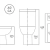 Duoblok Toiletten|Brico Van Marcke Duoblok Toilet Cobro I Ao Aansluiting I Soft-Close Toiletzitting Wit