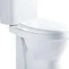 Duoblok Toiletten|Brico Van Marcke Duoblok Toilet X-Joy I Pk Aansluiting I Verhoogd I Quick Release & Soft-Close Toiletzitting I Randloos Toiletpot Wit