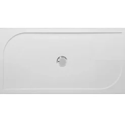 Douchebakken & Accessoires|Brico Van Marcke Go Douchebak Argon Rechthoek Polybeton Wit 100X80X3Cm