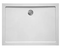 Douchebakken & Accessoires|Brico Van Marcke Go Douchebak Helion Rechthoek Composiet Wit 120X80X3,5Cm