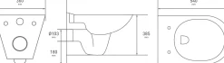 Wandclosetten|Brico Van Marcke Hangtoilet Arto Wit
