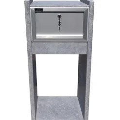 Brico Vasp Brievenbus Everest Woodlook Belgische Blauwe Hardsteen- Brievenbussen