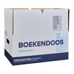 Verhuizen|Brico Verhuisservice+ Boekendozen - Zelfsluitend – Extra Sterk - 37L - 5 Stuks