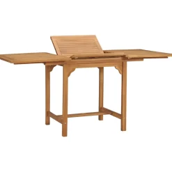 Brico Vidaxl Tuintafel Verlengbaar (110-160)X80X75 Cm Massief Teakhout- Tuintafels