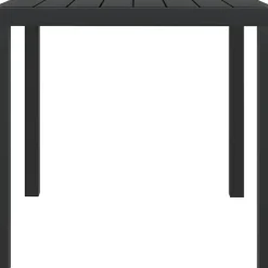 Brico Vidaxl Tuintafel 80X80X74 Cm Aluminium En Hkc Zwart- Tuintafels